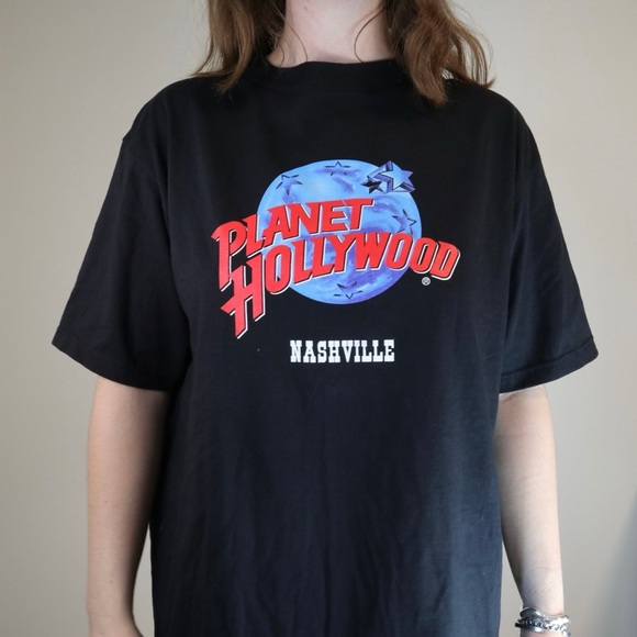 Vintage 1991 Planet Hollywood Nashville T-shirt - Picture 2 of 4